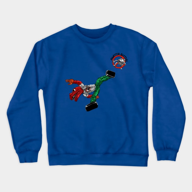 grass arts presents, monster busters. Crewneck Sweatshirt by CampGrassArts